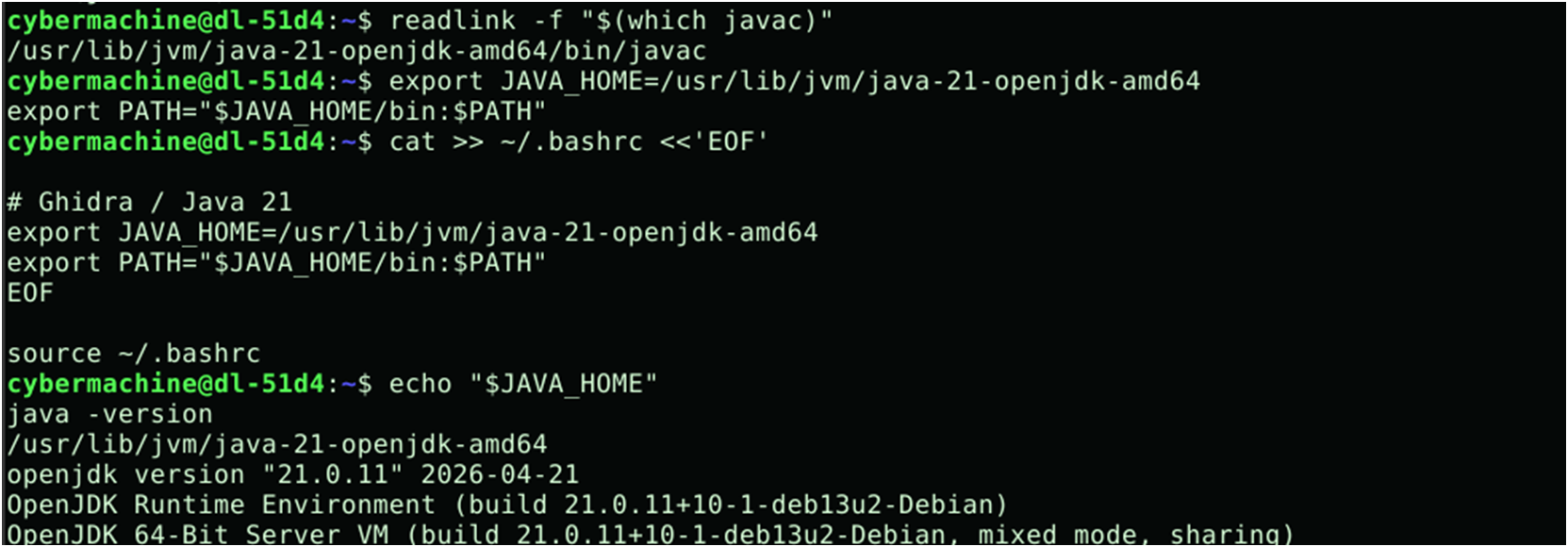 Java sürümünün ve JAVA_HOME değişkeninin doğrulanması
